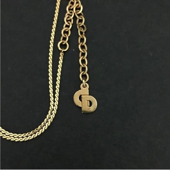 Vintage Authentic Dior Logo Necklace - Picture 4 of 5